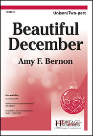 Beautiful December Unison/Two-Part choral sheet music cover Thumbnail